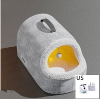 KFX-5018557 Cozy All-Season Plush Cat & Dog House with Heated Blanket and Scratch Ball