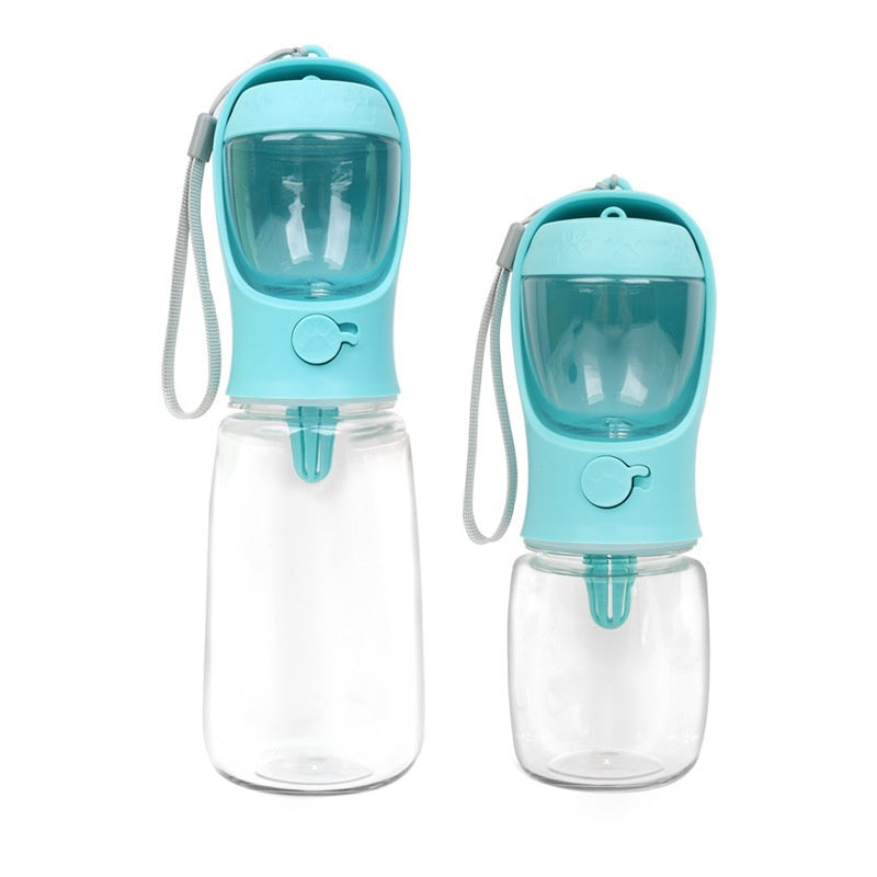 KFX-5020349 Portable Dual-Use Dog Drinking Cup with Split Water Grain Design - Available in 350ml and 550ml