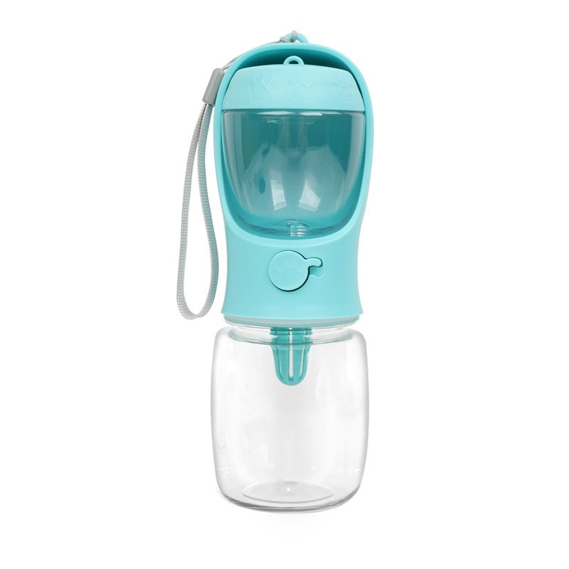 KFX-5020349 Portable Dual-Use Dog Drinking Cup with Split Water Grain Design - Available in 350ml and 550ml