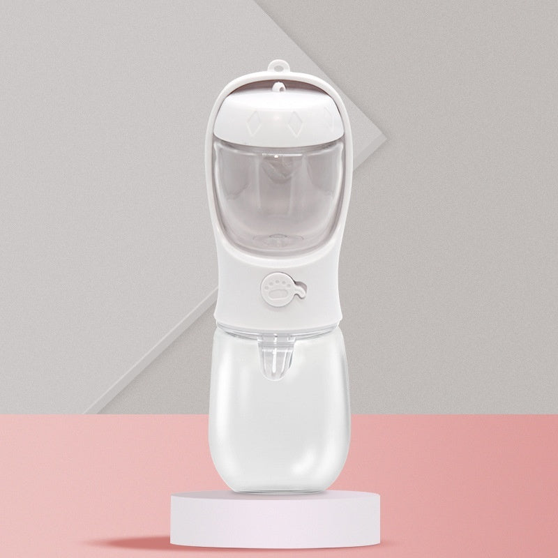 KFX-5020349 Portable Dual-Use Dog Drinking Cup with Split Water Grain Design - Available in 350ml and 550ml