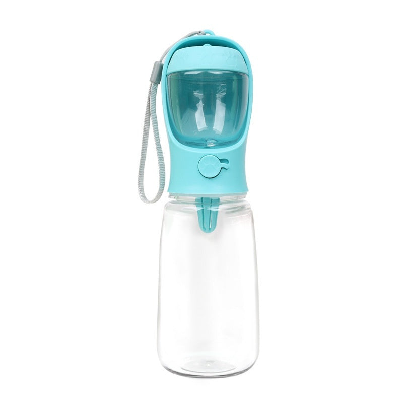 KFX-5020349 Portable Dual-Use Dog Drinking Cup with Split Water Grain Design - Available in 350ml and 550ml