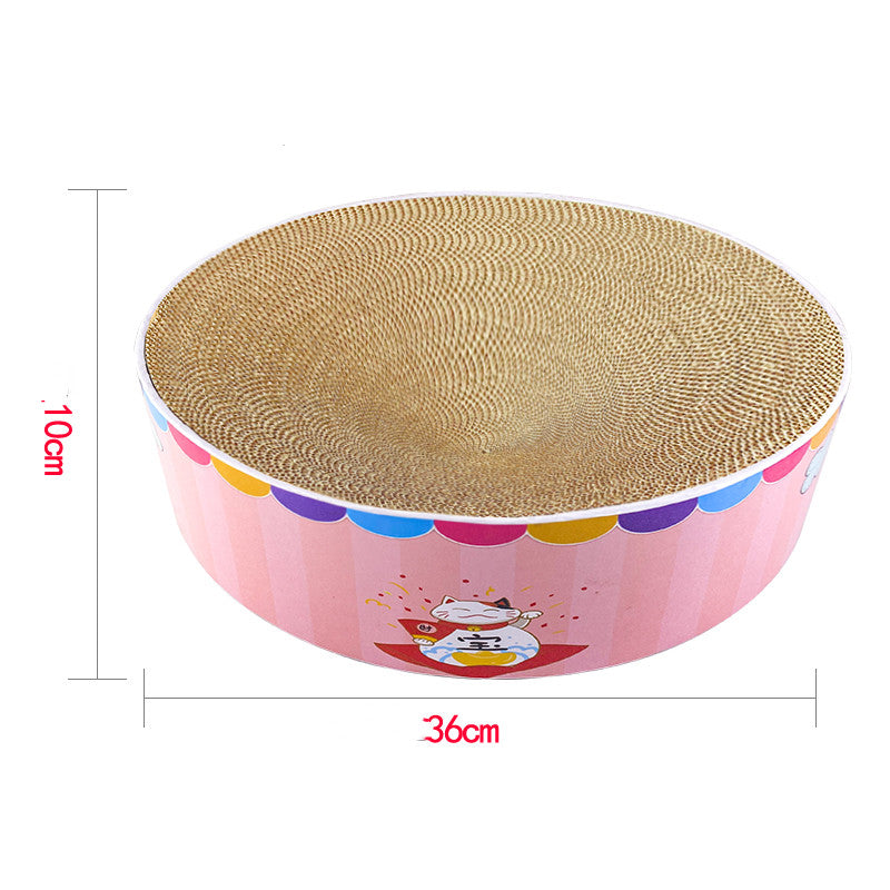 KFX-5020477 Corrugated Paper Cat Scratcher Toy for Interactive Play and Scratching Fun