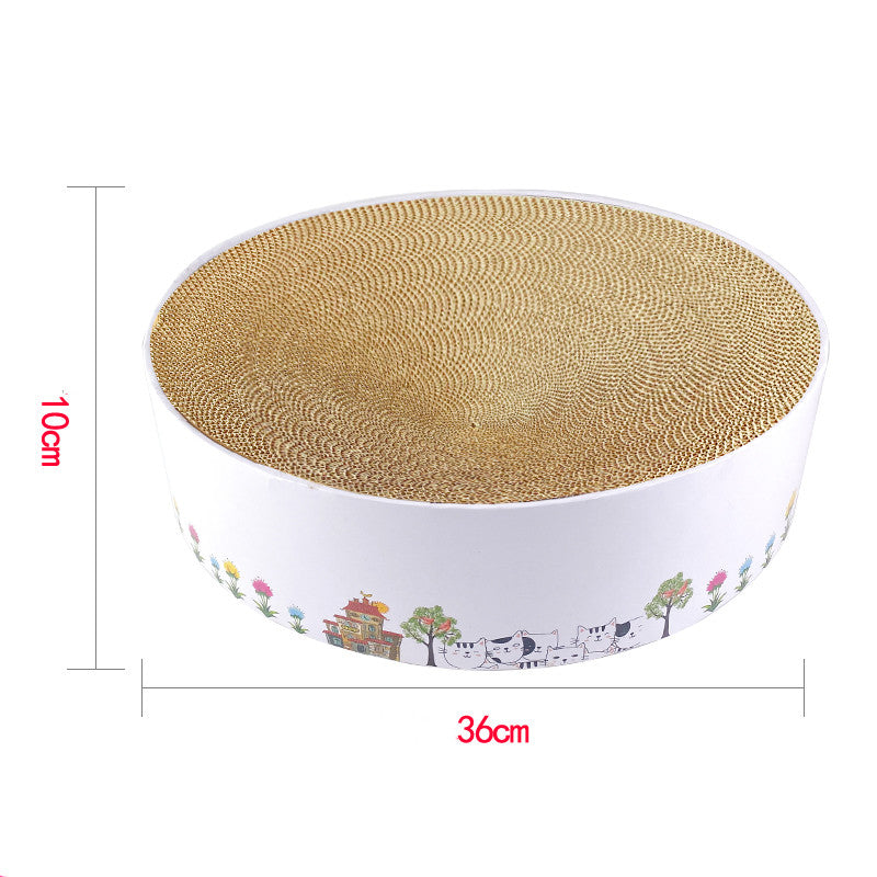 KFX-5020477 Corrugated Paper Cat Scratcher Toy for Interactive Play and Scratching Fun