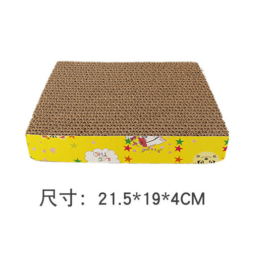 KFX-5020477 Corrugated Paper Cat Scratcher Toy for Interactive Play and Scratching Fun