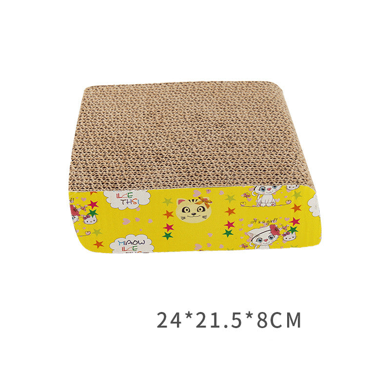 KFX-5020477 Corrugated Paper Cat Scratcher Toy for Interactive Play and Scratching Fun