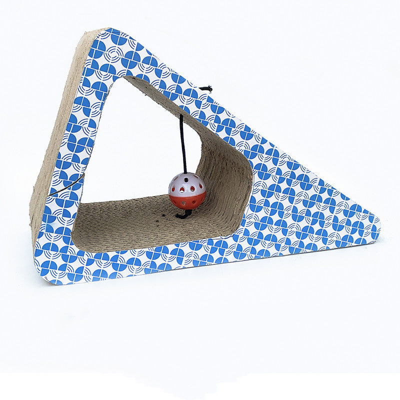 KFX-5020477 Corrugated Paper Cat Scratcher Toy for Interactive Play and Scratching Fun