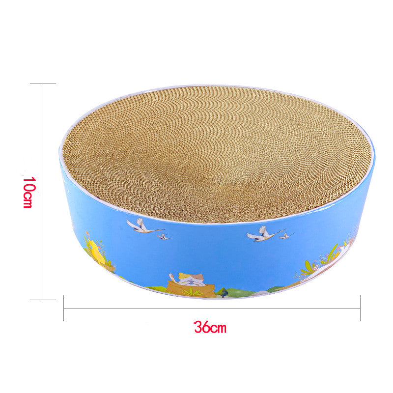 KFX-5020477 Corrugated Paper Cat Scratcher Toy for Interactive Play and Scratching Fun