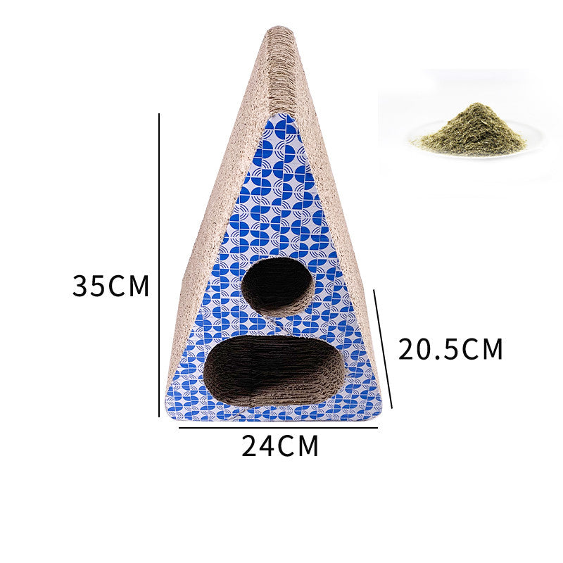KFX-5020477 Corrugated Paper Cat Scratcher Toy for Interactive Play and Scratching Fun