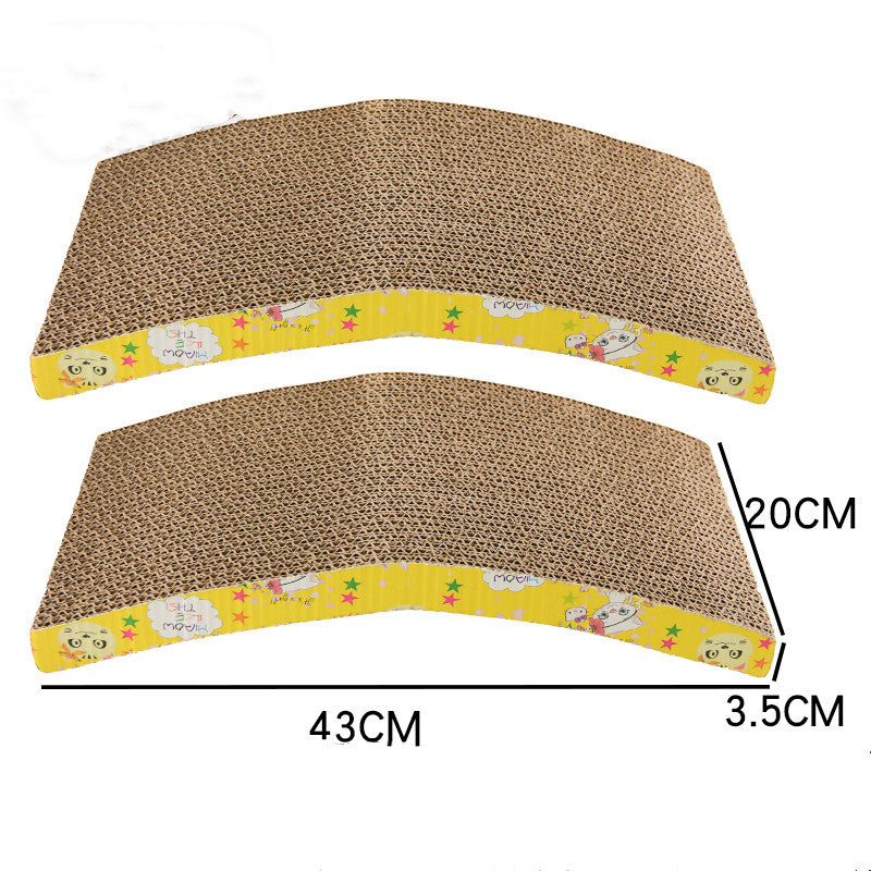KFX-5020477 Corrugated Paper Cat Scratcher Toy for Interactive Play and Scratching Fun