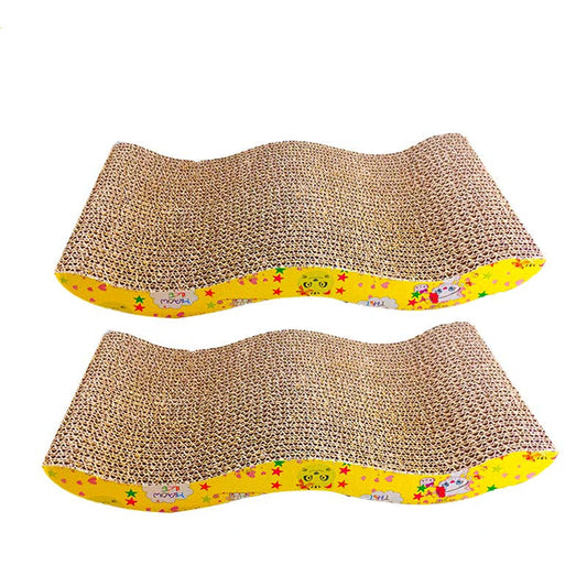 KFX-5020477 Corrugated Paper Cat Scratcher Toy for Interactive Play and Scratching Fun
