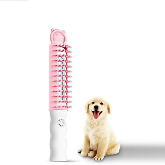 KFX-5025853 Ozone Pet Grooming Brush for Shedding and Odor Elimination, Electronic Dog & Cat Hair Remover
