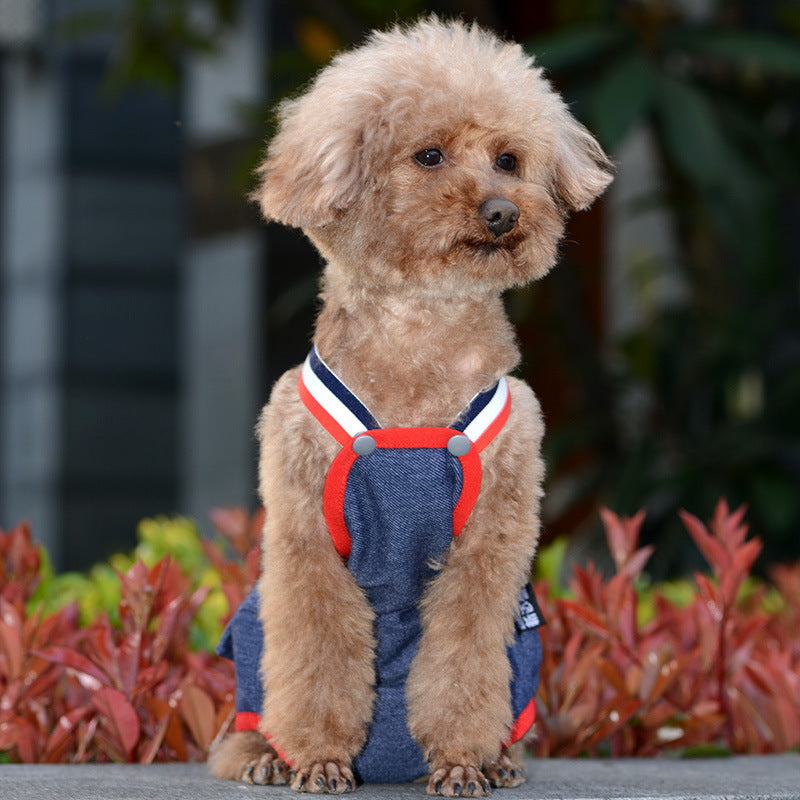 KFX-5028413 Comfortable Physiological Pants for Cats and Dogs - Available in Blue and Pink, Sizes XS to XL