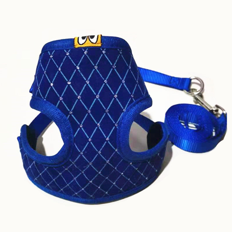 KFX-5029309 Dog and Cat Nylon Vest Carrier with Breathable Mesh and Soft Chest Strap for Small and Medium Pets