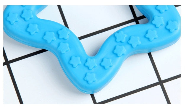 KFX-5030845 Rubber Star Pet Molar Stick for Dogs and Cats - Tooth Grinding Toy