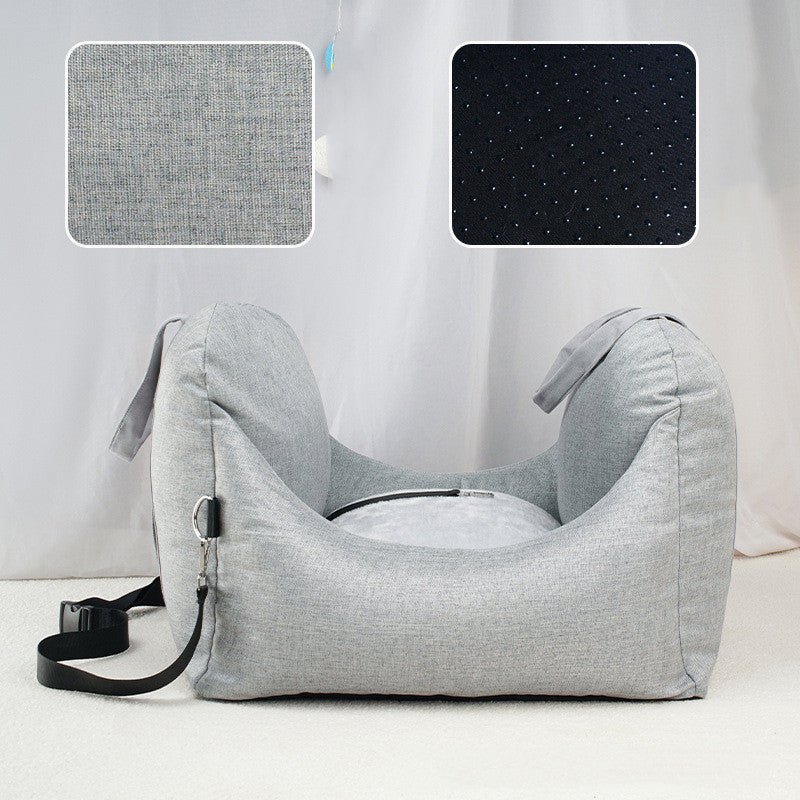 KFX-5032253 Removable and Washable Pet Travel Mat for Small Dogs and Cats, Light Gray, Charcoal Gray, Beige