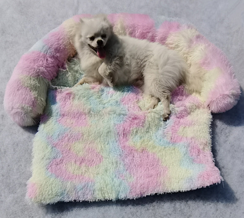 KFX-5034045 Removable and Washable Plush Blanket for Kennels in Dark Gray, Pink, Gray, Colorful, and Coffee