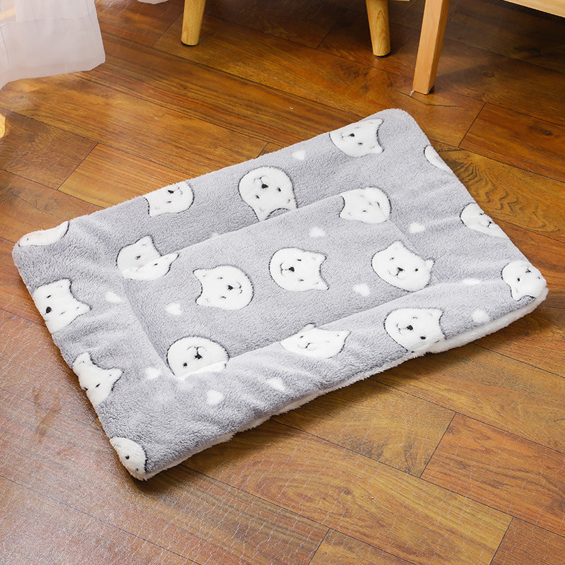 KFX-5037629 Thick Thermal Padded Pet Bed Mat in Various Colors and Patterns for Dogs