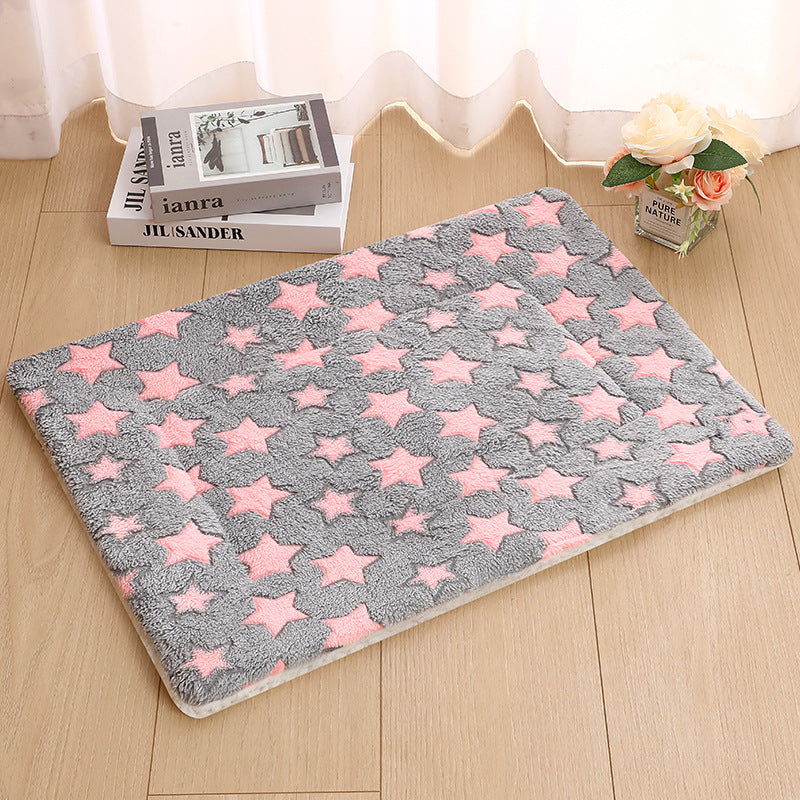 KFX-5037629 Thick Thermal Padded Pet Bed Mat in Various Colors and Patterns for Dogs