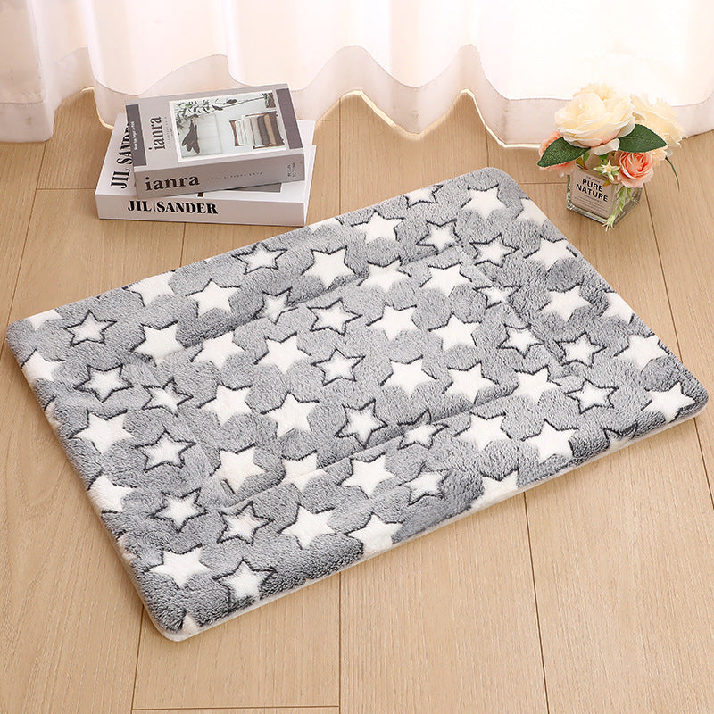 KFX-5037629 Thick Thermal Padded Pet Bed Mat in Various Colors and Patterns for Dogs