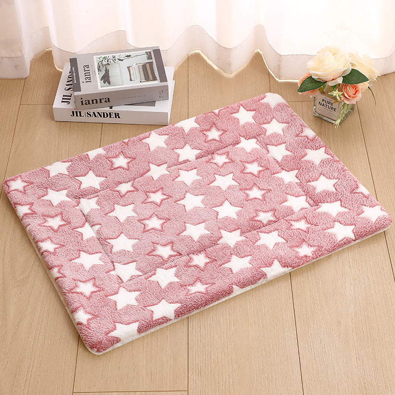 KFX-5037629 Thick Thermal Padded Pet Bed Mat in Various Colors and Patterns for Dogs