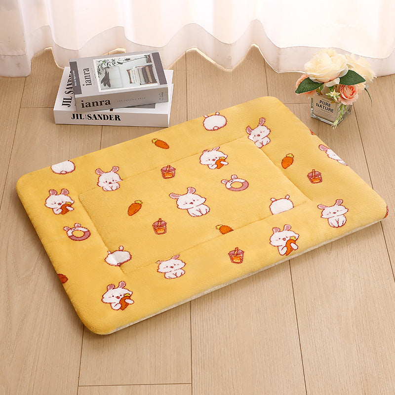 KFX-5037629 Thick Thermal Padded Pet Bed Mat in Various Colors and Patterns for Dogs