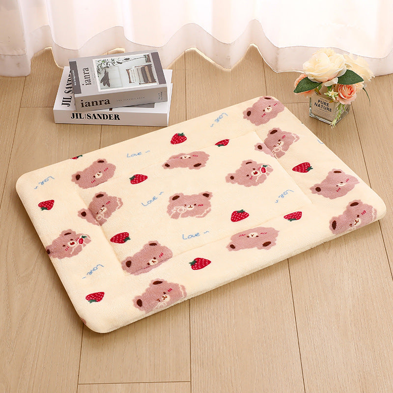 KFX-5037629 Thick Thermal Padded Pet Bed Mat in Various Colors and Patterns for Dogs