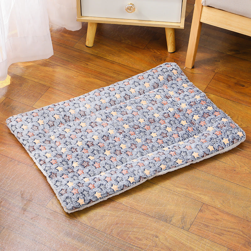 KFX-5037629 Thick Thermal Padded Pet Bed Mat in Various Colors and Patterns for Dogs