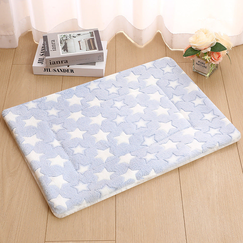KFX-5037629 Thick Thermal Padded Pet Bed Mat in Various Colors and Patterns for Dogs