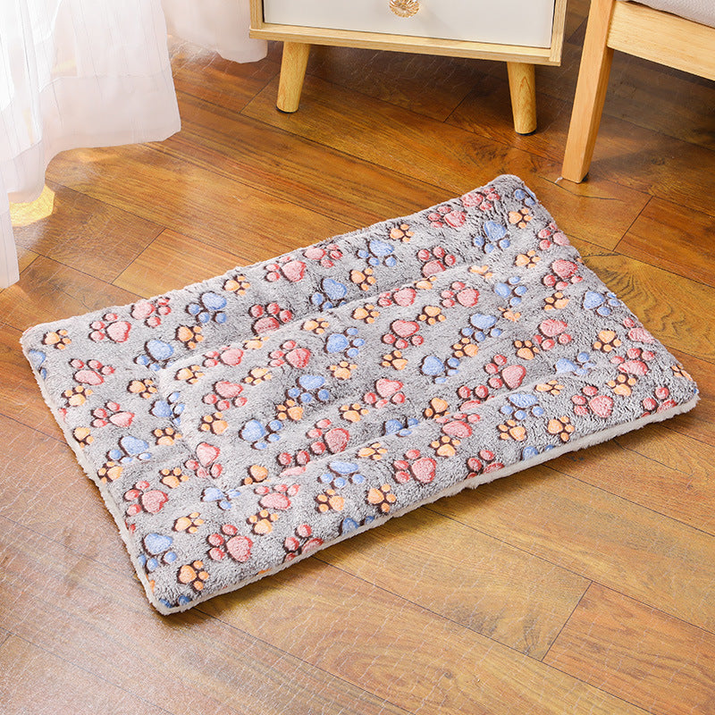 KFX-5037629 Thick Thermal Padded Pet Bed Mat in Various Colors and Patterns for Dogs