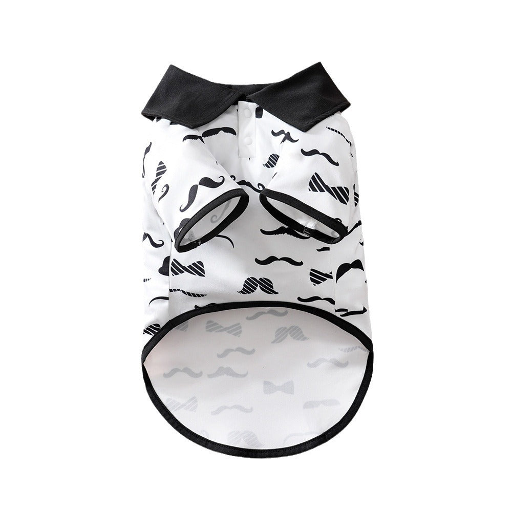 KFX-5040317 Casual White Polyester Pet Clothing for Small to XXL Dogs