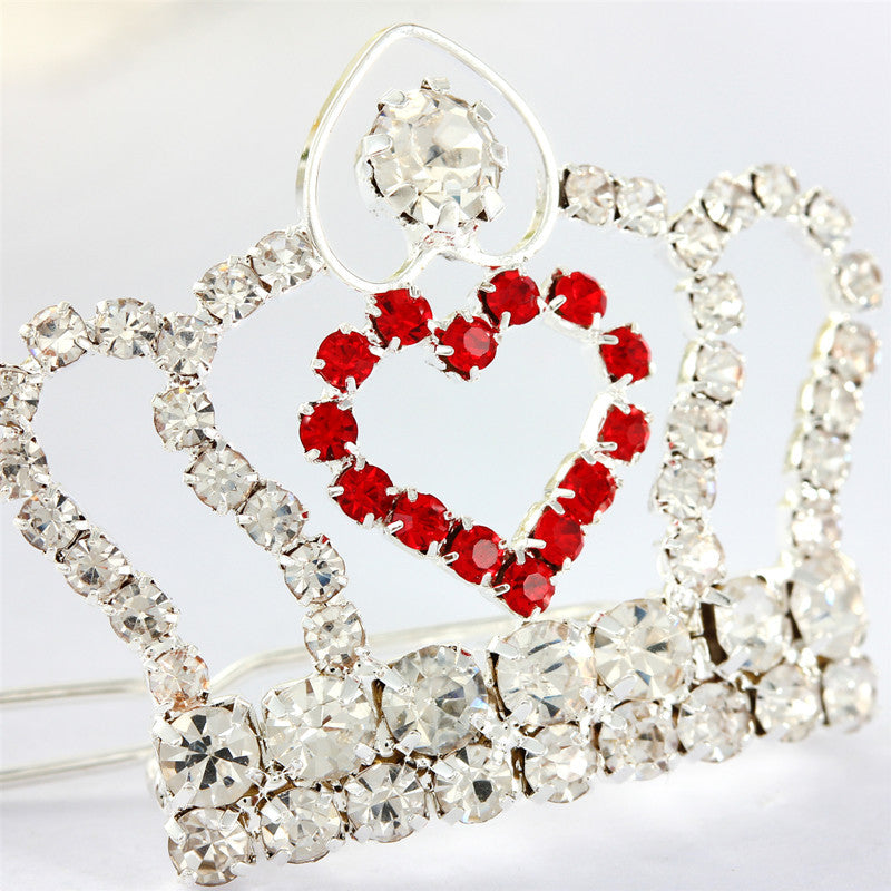 KFX-5040573 Rhinestone Crown Hair Clip for Dogs and Cats - Princess Style Barrettes