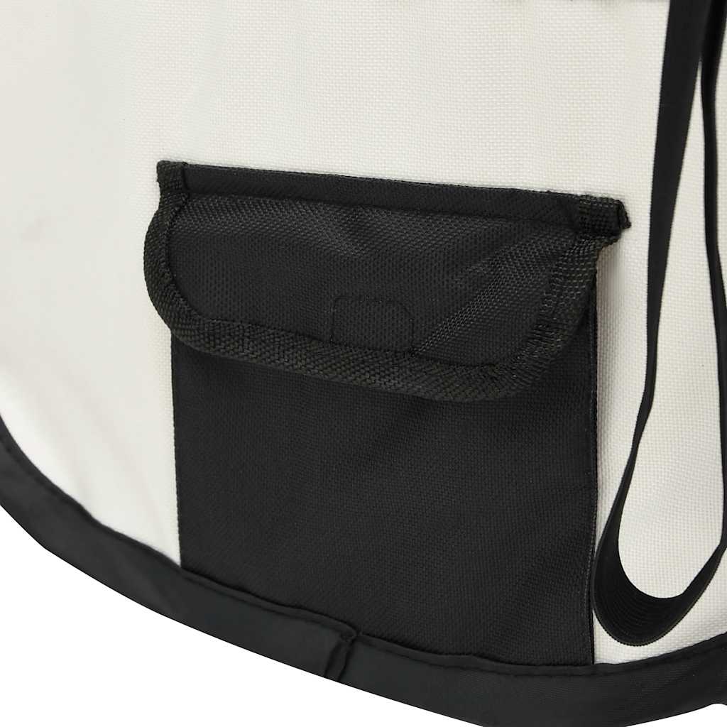 KFX-5040829 Foldable Puppy Playpen with Carrying Bag - Lightweight Steel Frame, Mesh Sides for Good Airflow, Multiple Sizes Available
