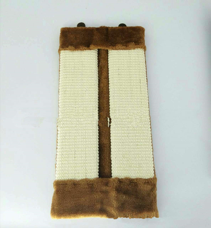 KFX-5041725 Eco-Friendly Foldable Cat Scratcher with Natural Sisal and Cat Grass Gift