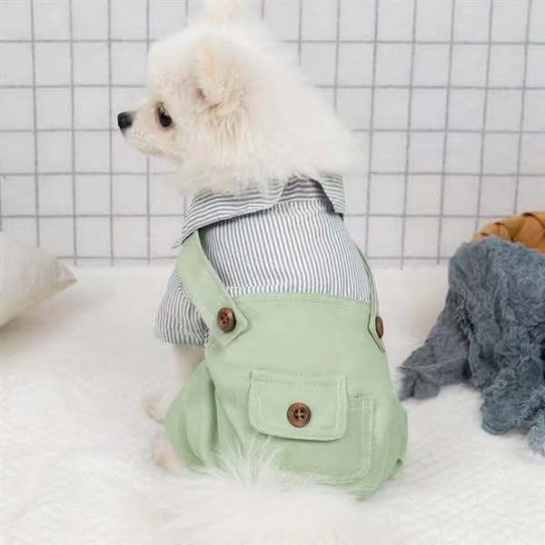 KFX-5042109 Light Green Polyester Four-Legged Clothing for Pets - Spring & Autumn Wear