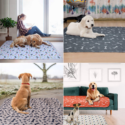 KFX-5043389 Reusable Dog Diaper Pad - Waterproof Nappy Mat for Dogs, Available in Multiple Sizes and Colors