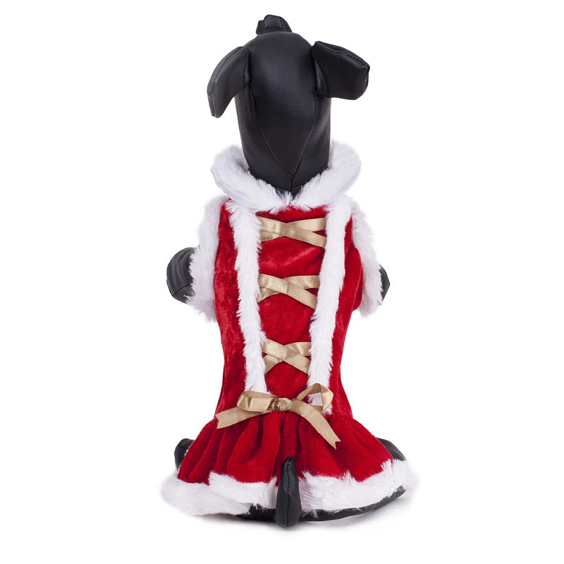 KFX-5045693 Red Polyester Teddy Bichon Transformation Clothes for Pets - XS to L Sizes
