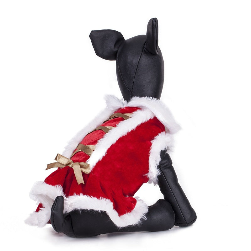 KFX-5045693 Red Polyester Teddy Bichon Transformation Clothes for Pets - XS to L Sizes