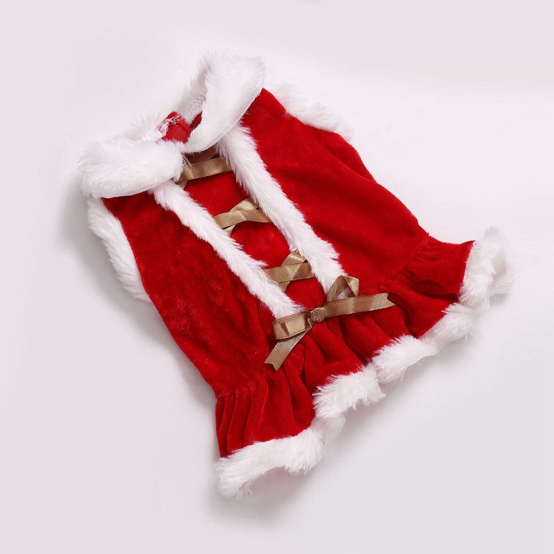 KFX-5045693 Red Polyester Teddy Bichon Transformation Clothes for Pets - XS to L Sizes