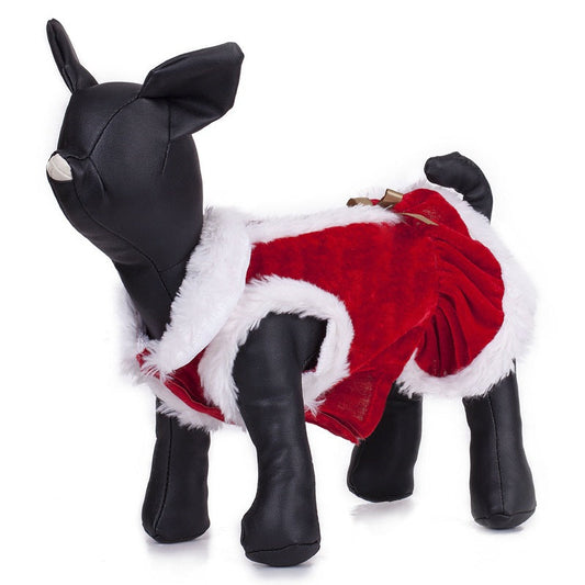 KFX-5045693 Red Polyester Teddy Bichon Transformation Clothes for Pets - XS to L Sizes