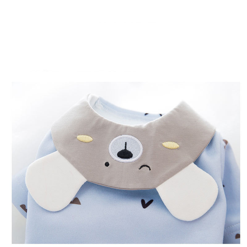 KFX-5046589 Lightweight Thin Fleece Two-Legged Cat Sweater in Bear Design