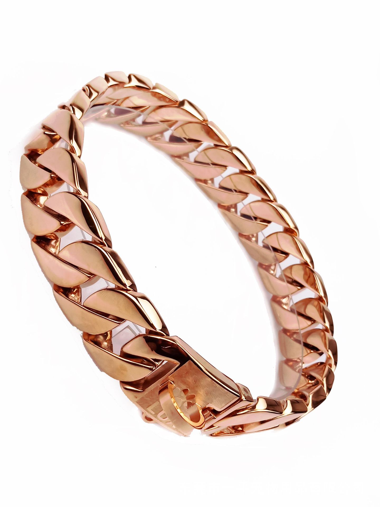 KFX-5049277 Gold Stainless Steel Dog Collar - 32mm Width, Multiple Lengths Available (40cm to 65cm)