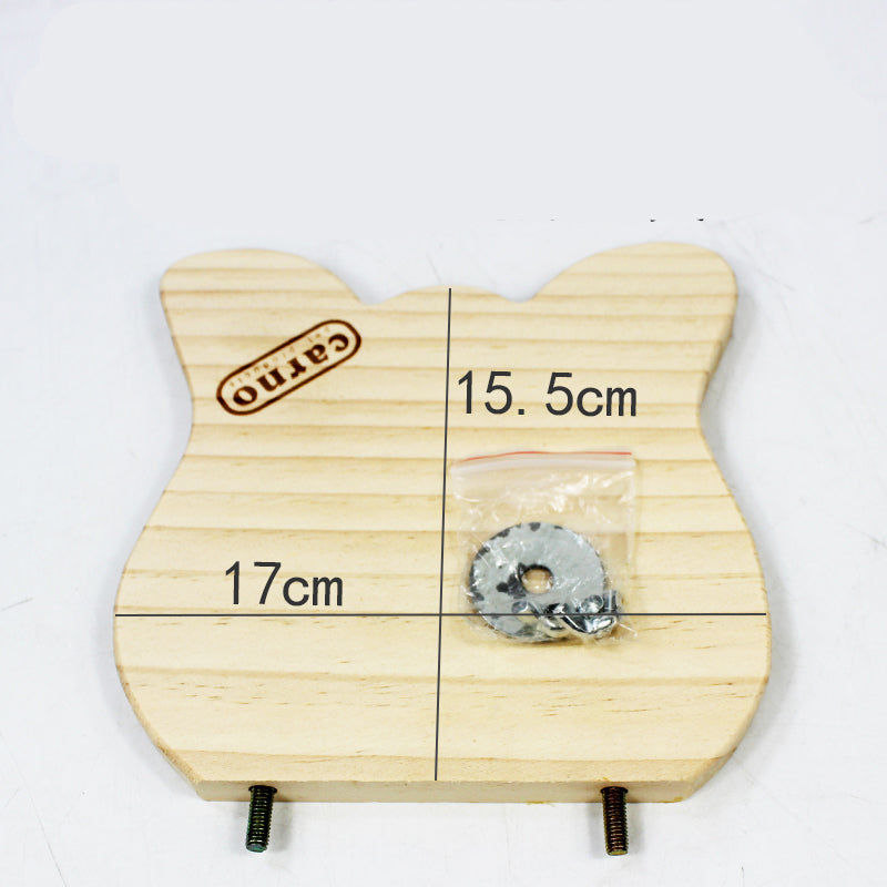 KFX-5050941 Wooden Totoro-Themed Swing Board with Pedal for Fun Outdoor Play