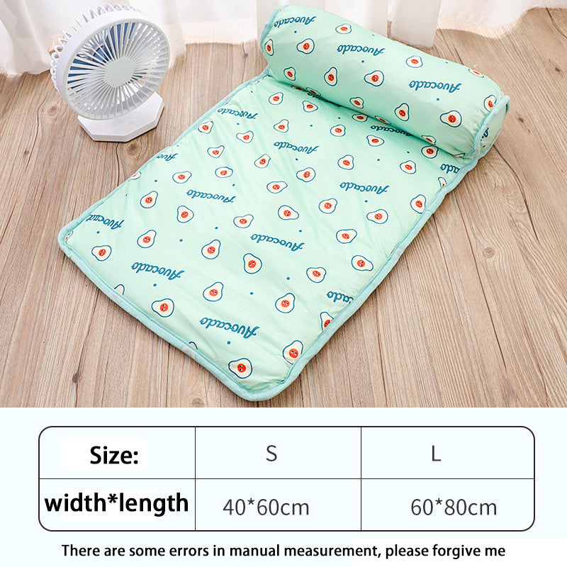 KFX-5054525 Cooling Summer Pet Pad for Dogs and Cats, Breathable and Washable Ice Silk Cotton Mat, Suitable for All Sizes
