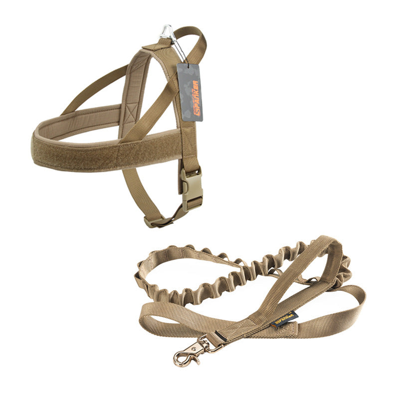 KFX-5056317 Durable Nylon Dog Harness for Large and Medium-Sized Breeds, Adjustable Chest Strap and Leash Options