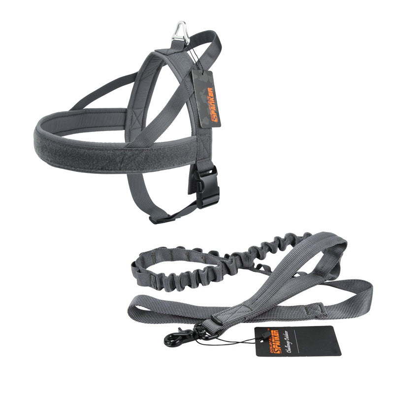 KFX-5056317 Durable Nylon Dog Harness for Large and Medium-Sized Breeds, Adjustable Chest Strap and Leash Options