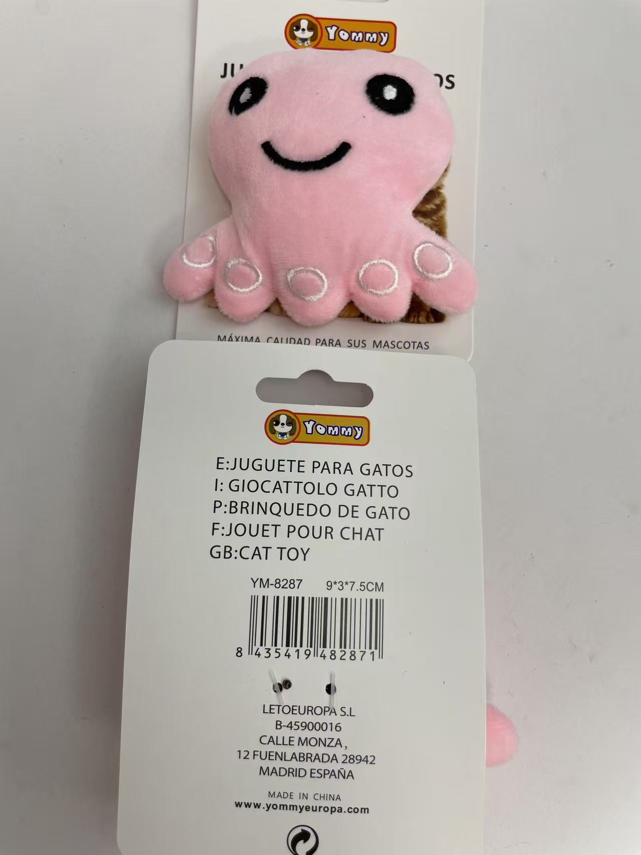 KFX-5056701 Interactive Cat Toy Octopus with Plush Tentacles
