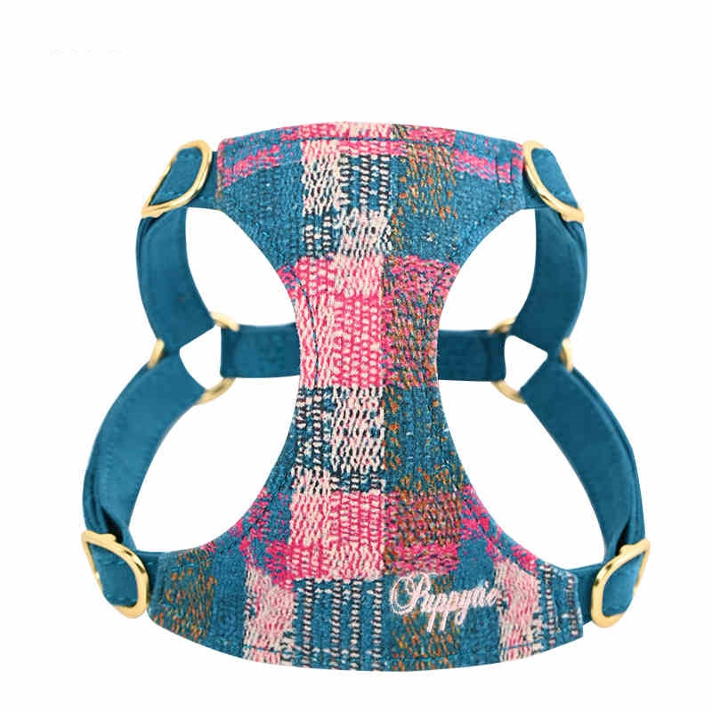 KFX-5056829 Dog Hand-Held Rope Vest for Comfortable Walking in Dark Night Blue, Spring Pink, and Sunset Purple
