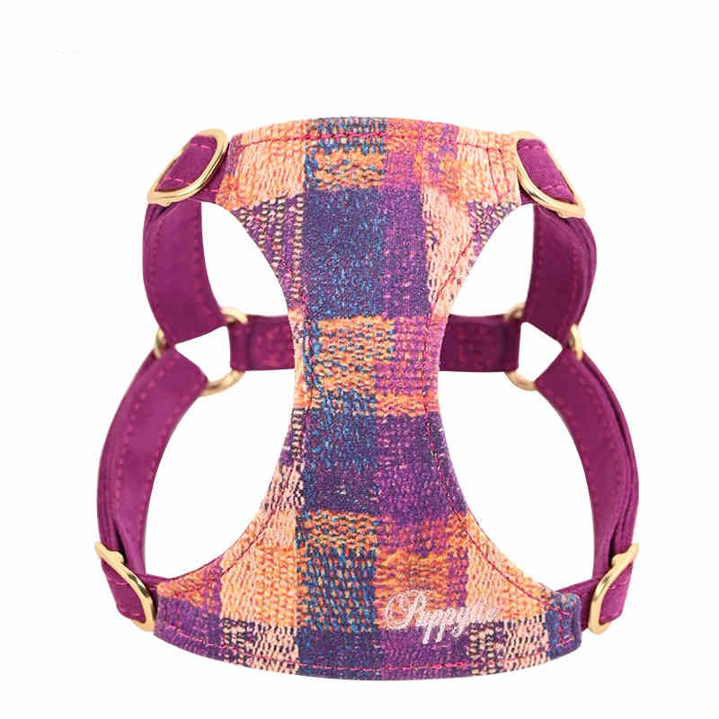 KFX-5056829 Dog Hand-Held Rope Vest for Comfortable Walking in Dark Night Blue, Spring Pink, and Sunset Purple