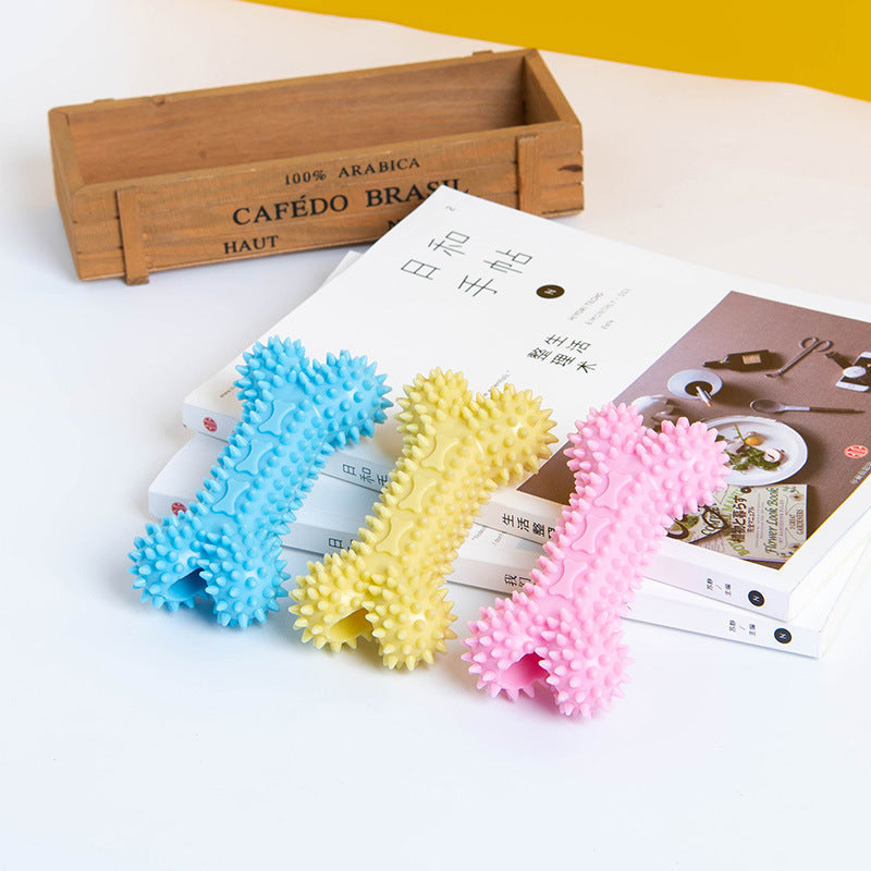 KFX-5057853 Multicolor TPR Knot Toy for Dogs and Cats - Durable Dental Chew Toy