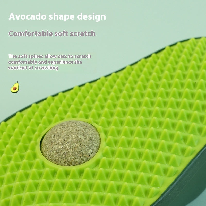 KFX-5058621 Avocado Cat Self-Service Scratching Post Toy for Itch Relief
